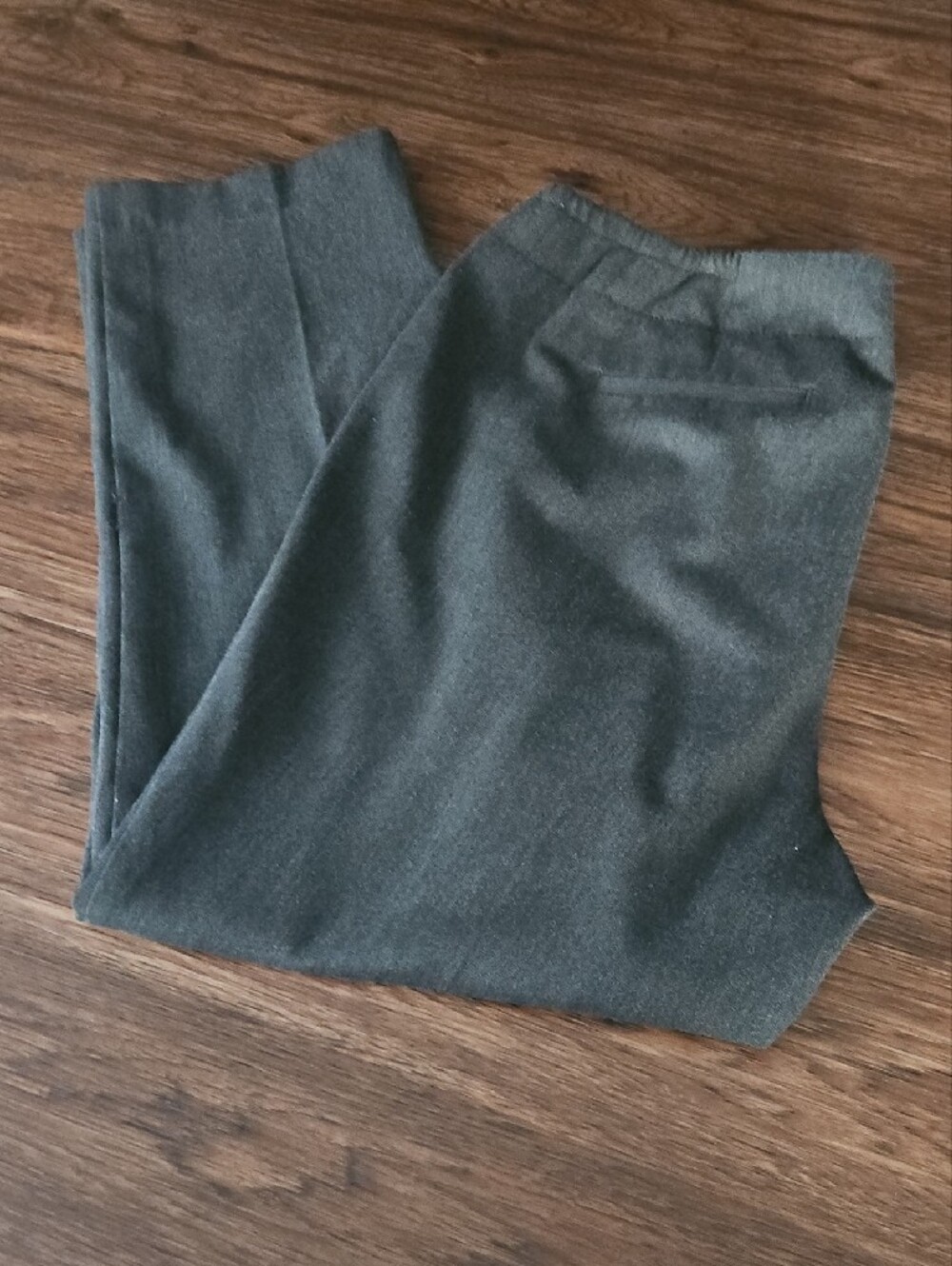 Talbots Gray Dress Pants Women's Petite 14W Career Trousers Stretch